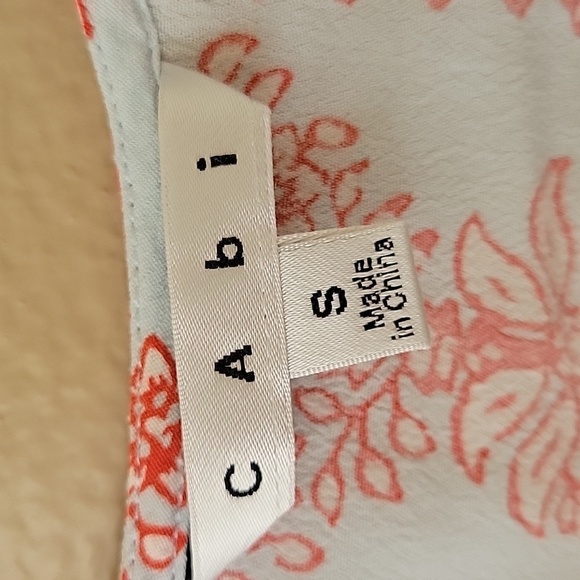 CAbi Blue Red Serene Boho Tunic Blouse - Size Small - Picture 7 of 7